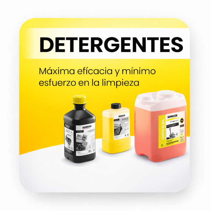 Detergentes Kärcher para limpieza eficaz y cuidado de superficies