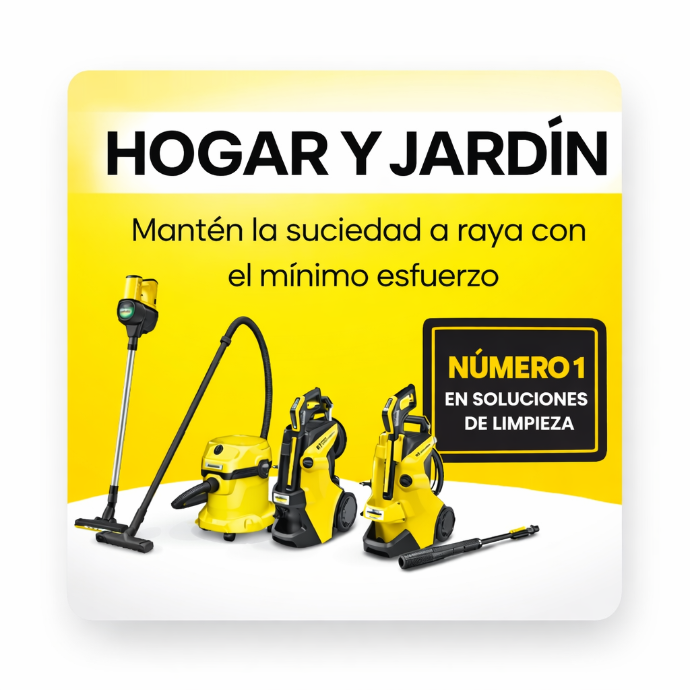 Máquinas domésticas Kärcher para casa y exterior: alta presión, aspiración y accesorios