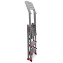 PL-PICK Escalera plegable con amplia plataforma de trabajo y bandeja superior