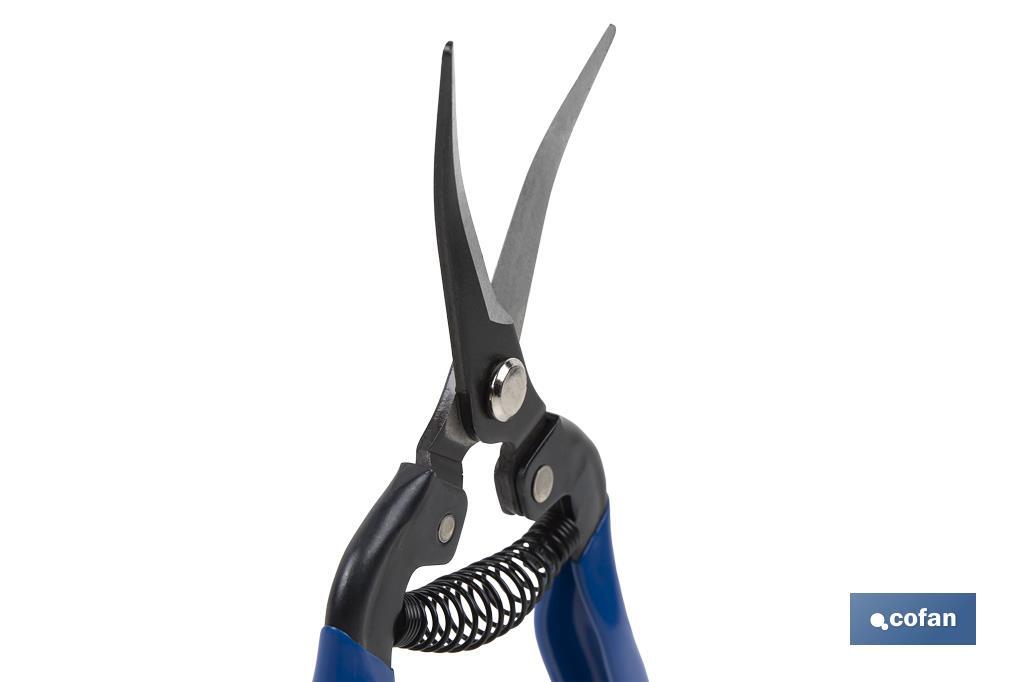 Imagen Adicional de Tijeras de recolección con punta curva y longitud total de 185 mm