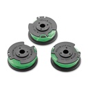 Paquete Con Tres Unidades De Carrete De Hilo Karcher Ltr 36 Battery. Ref. 2.444-017.0