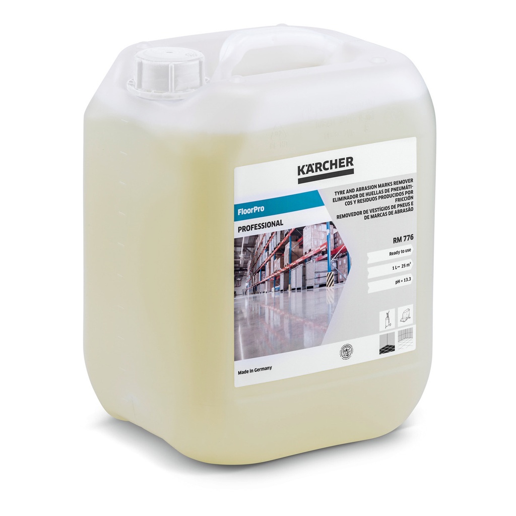 Floorpro Agente Eliminador De Marcas De Abrasión Y Neumáticos Rm 776 De 10 Litros, Ref. 6.295-545.0